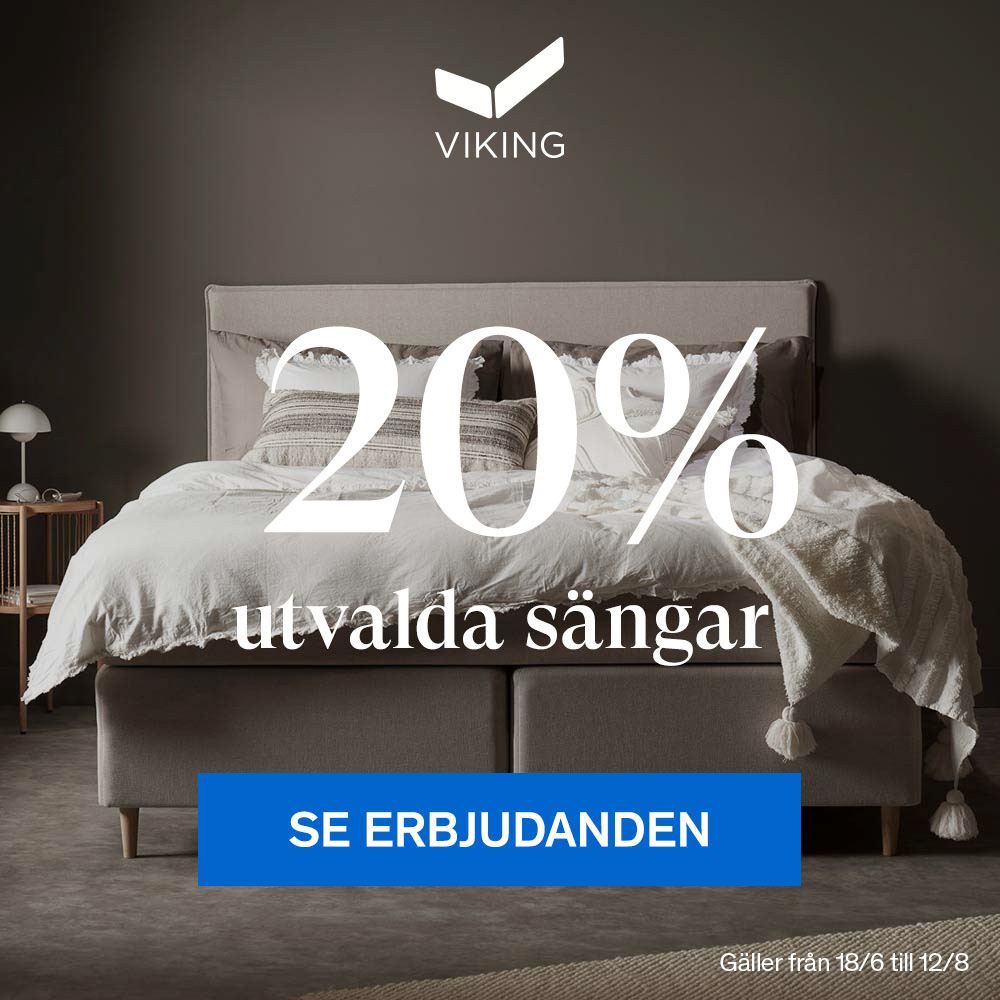 -20% Viking utvalda Sängar